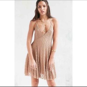 Halter open back dress